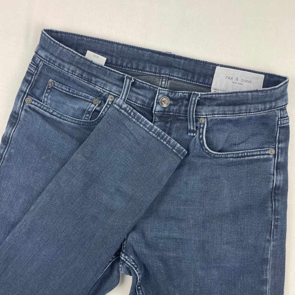 Rag & Bone Fit 1 Skinny Jeans Mens 31x32 Dark Wash Blue Denim Pants